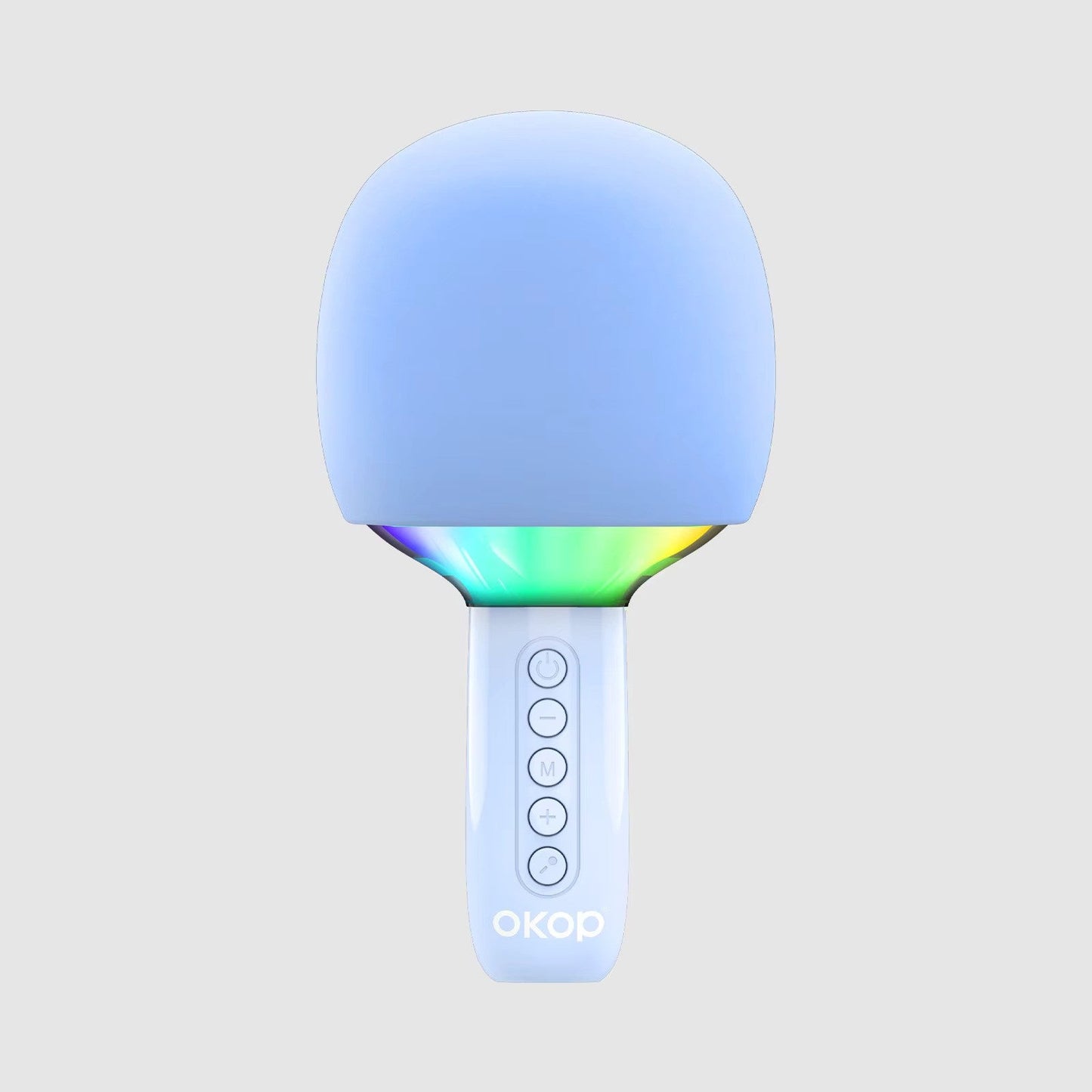 Microfon Karaoke Wireless cu Boxa si LED RGB OKOP KP-M110 — Utilitate Smart Zi de Zi