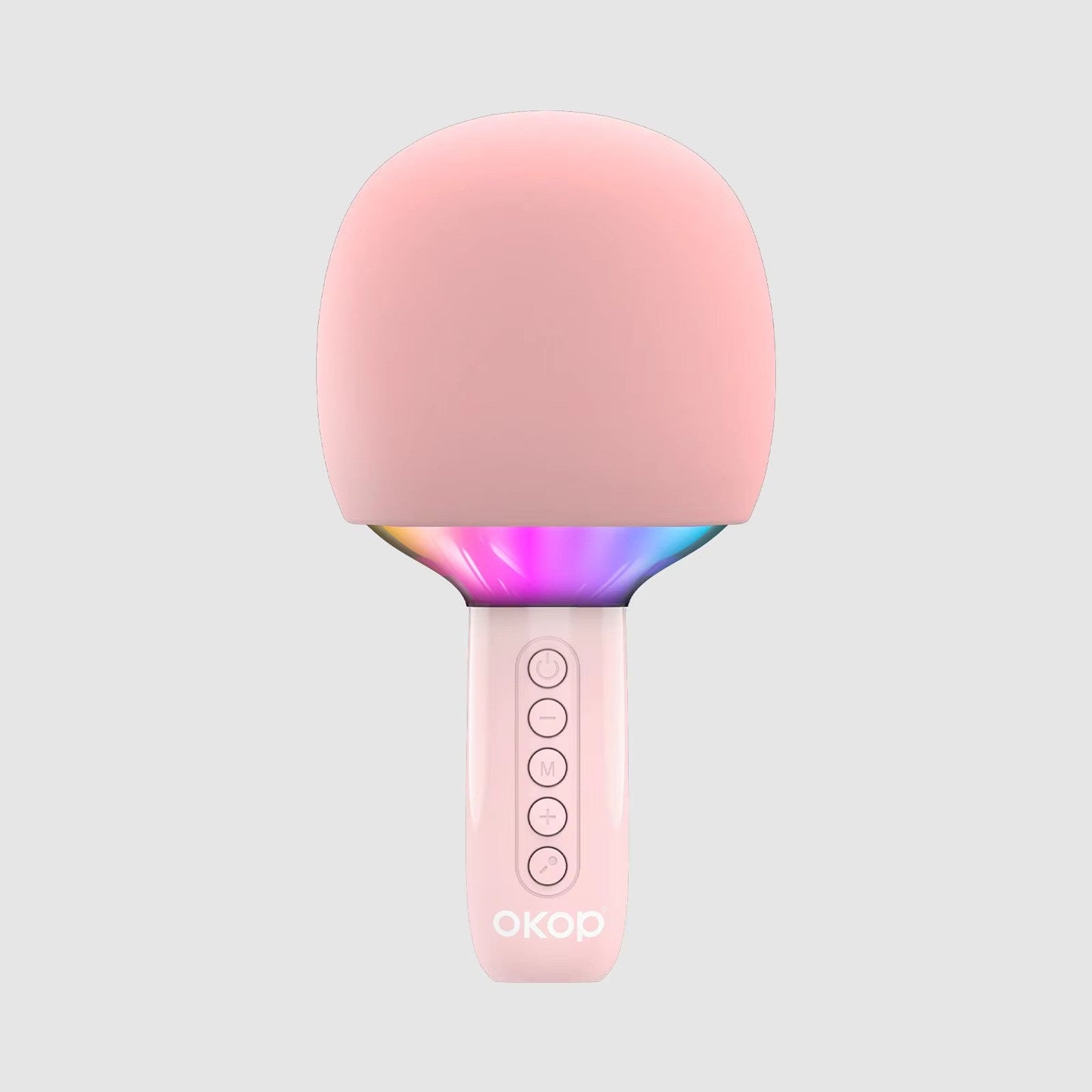 Microfon Karaoke Wireless cu Boxa si LED RGB OKOP KP-M110 — Utilitate Smart Zi de Zi