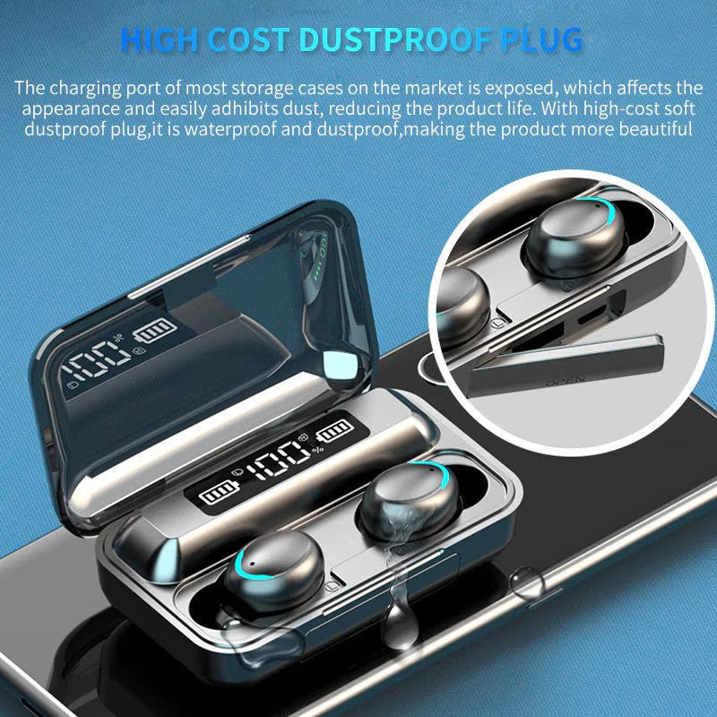 Casti Bluetooth Wireless TWS BTH-F9-5 — Utilitate Smart Zi de Zi