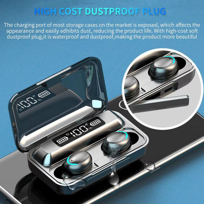 Casti Bluetooth Wireless TWS BTH-F9-5 — Utilitate Smart Zi de Zi