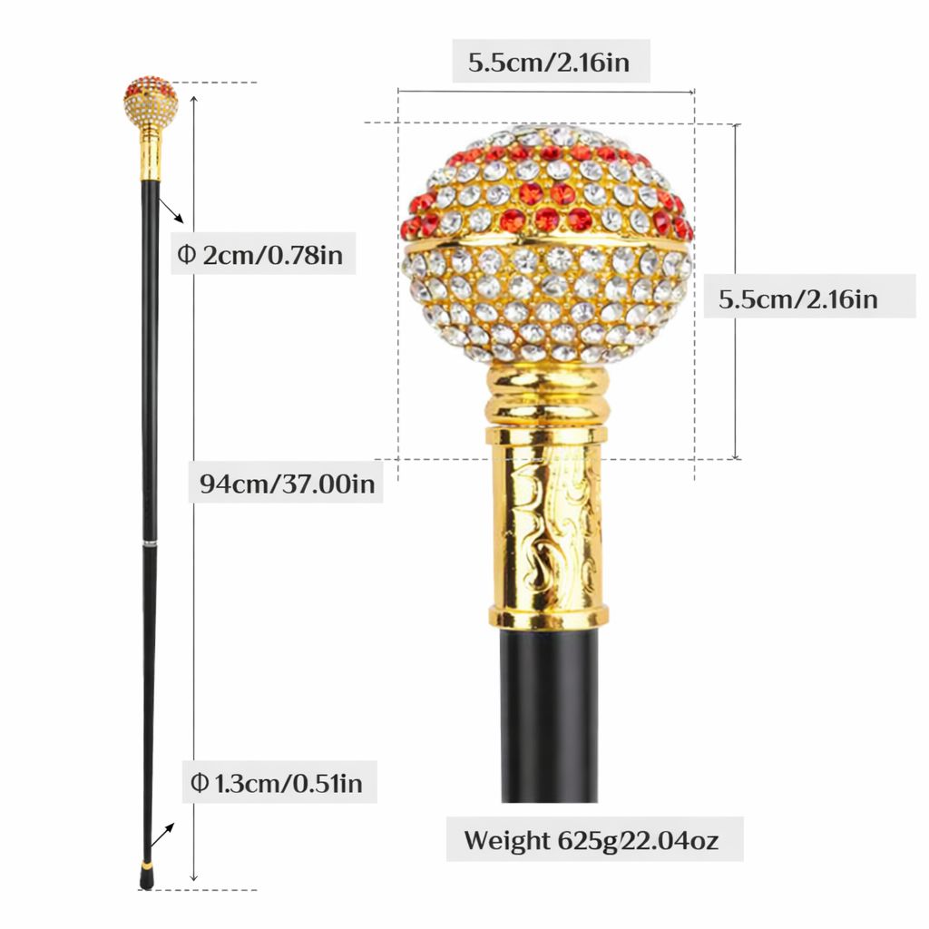 Baston de mers la moda elegant cu cap decorativ din — Mai Mult Confort Oriunde