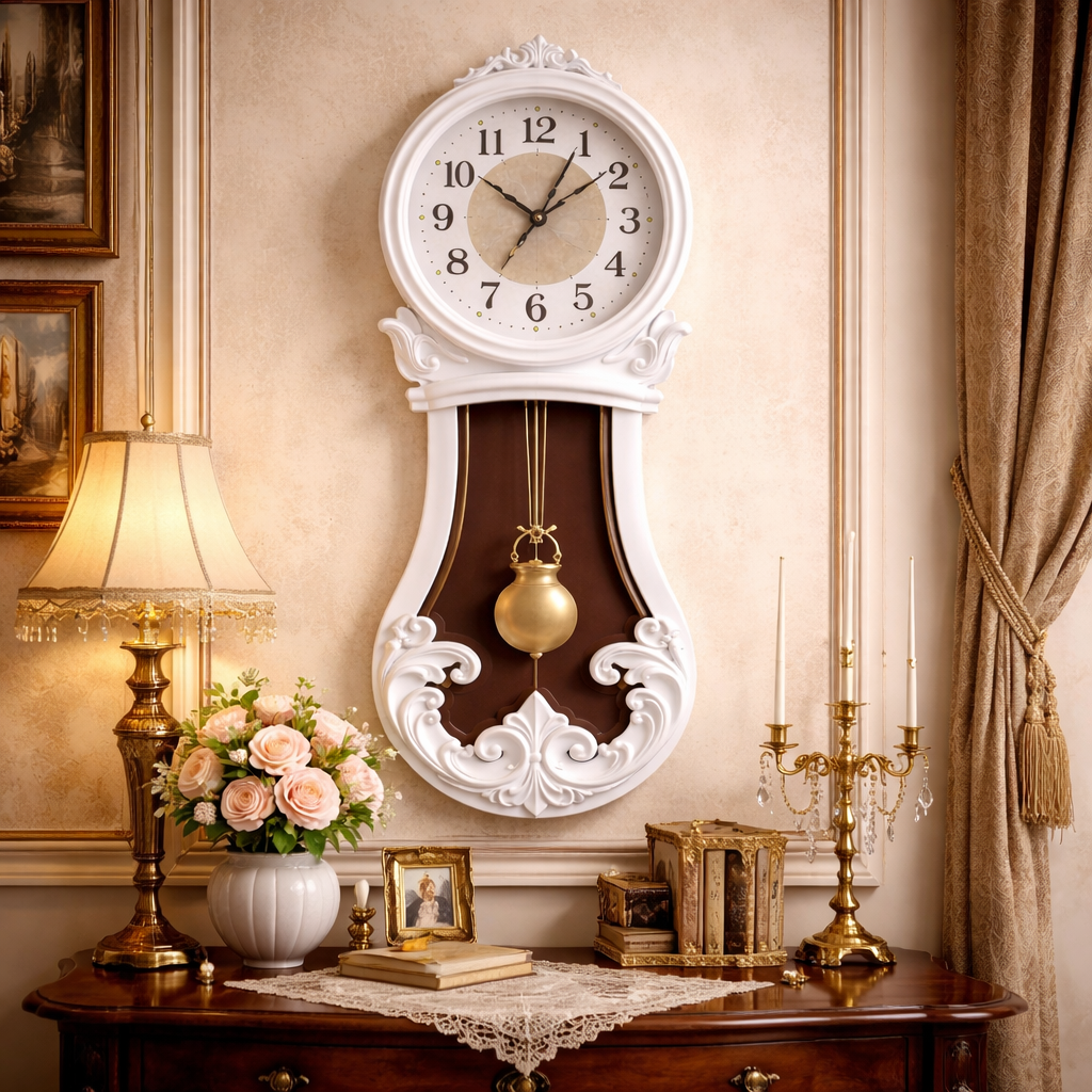 Ceas de perete cu pendul 80 cm — Confort Practic Pentru Casa Ta