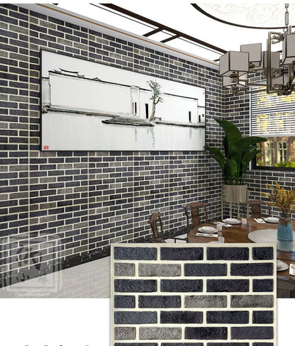 Tapet auto-adeziv 3D cu textura de caramida 68 x 68 — Confort Practic Pentru Casa Ta