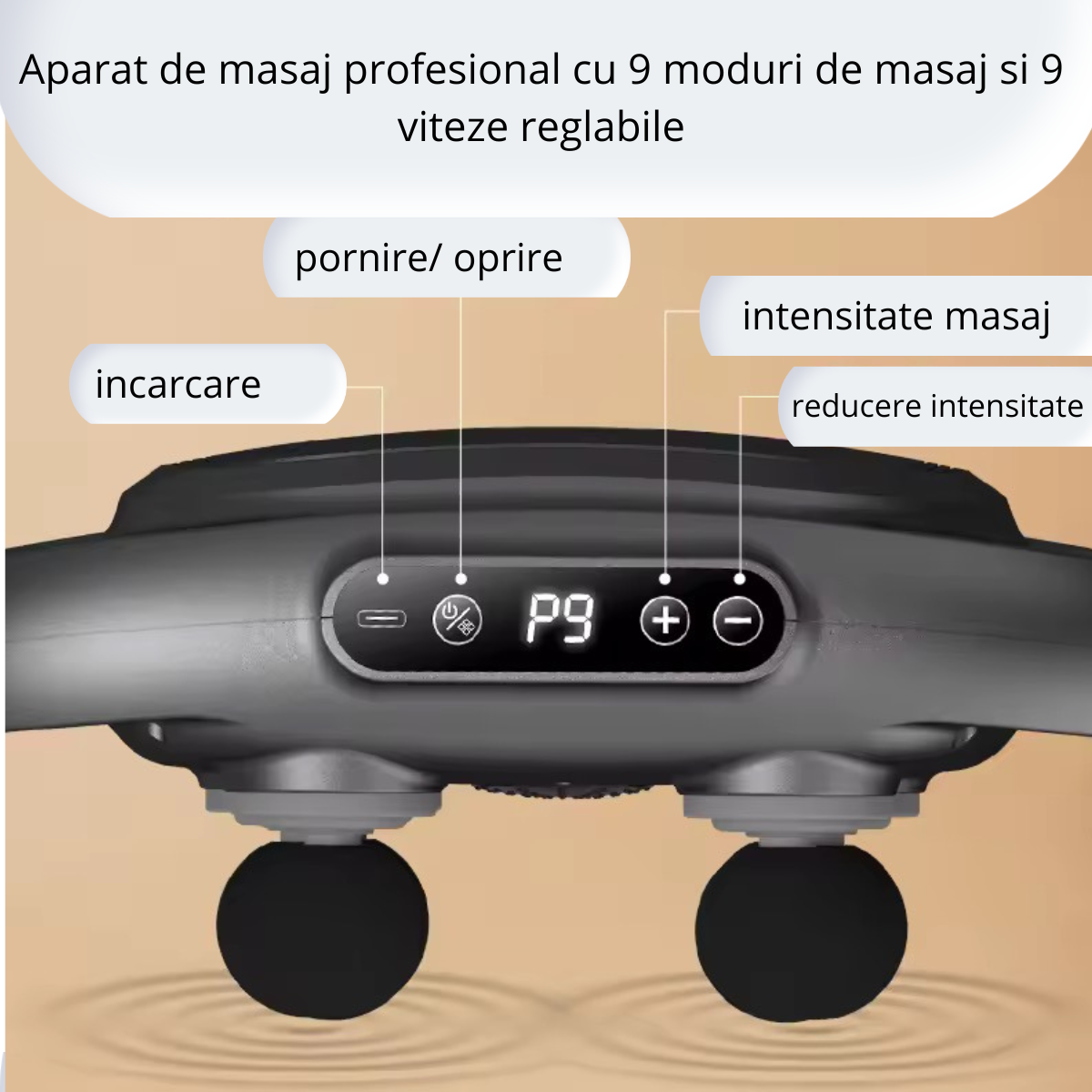 Aparat de masaj cu 4 capete — Confort Personal Zi de Zi