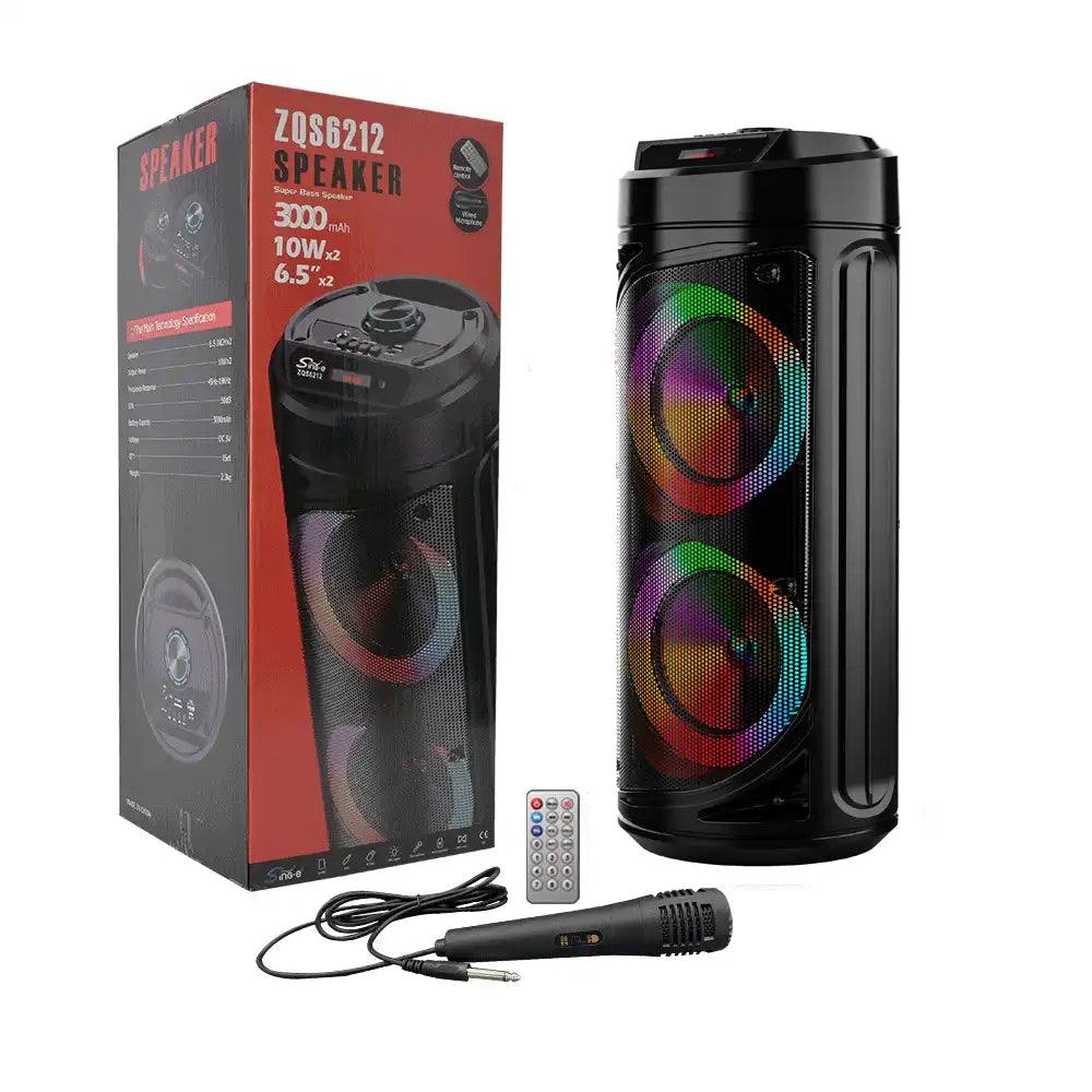 Boxa portabila Wireless ZQS 6212 30W LED — Utilitate Smart Zi de Zi