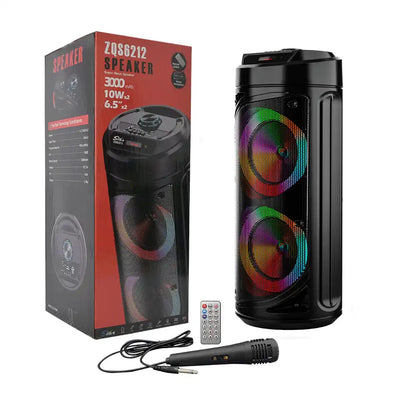 Boxa portabila Wireless ZQS 6212 30W LED — Utilitate Smart Zi de Zi