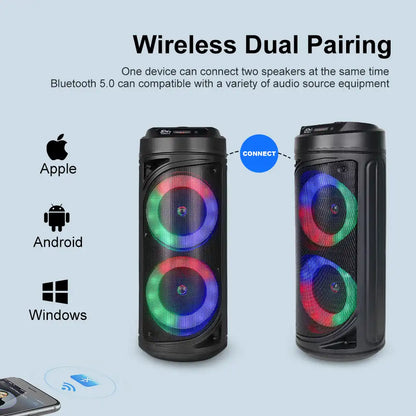 Boxa portabila Wireless ZQS 6212 30W LED — Utilitate Smart Zi de Zi