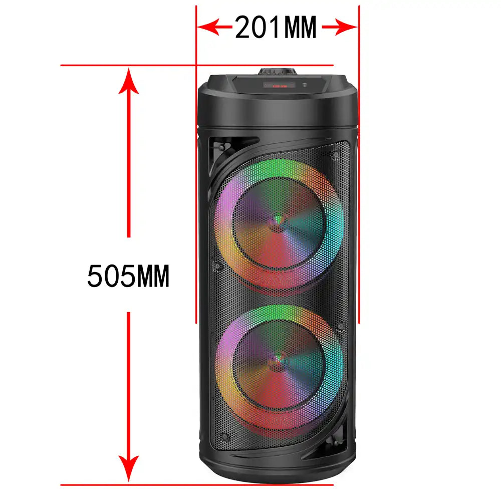 Boxa portabila Wireless ZQS 6212 30W LED — Utilitate Smart Zi de Zi