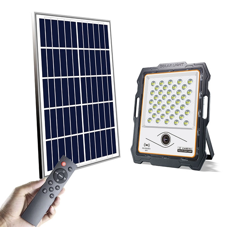 Proiector LED cu panou solar si camera WiFi 100W-300W 82-236 — Ambient Modern Pentru Acasă