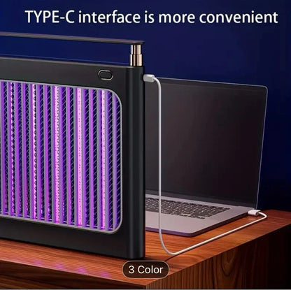 Lampă Anti-Țânțari UV Portabilă cu Încărcare Type-C și Baterie 4000mAh, A-150-23