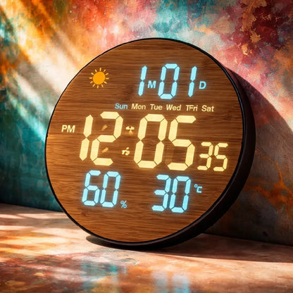 Ceas digital LED de perete 26 cm — Confort Practic Pentru Casa Ta