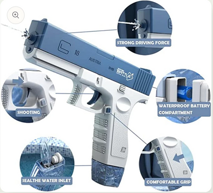 Pistol electric cu jet de apa incarcare USB — Util Pentru Familie și Copii
