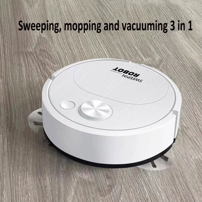 Aspirator robot Sweepin alb incarcare USB zgomot redus — Confort Practic Pentru Casa Ta