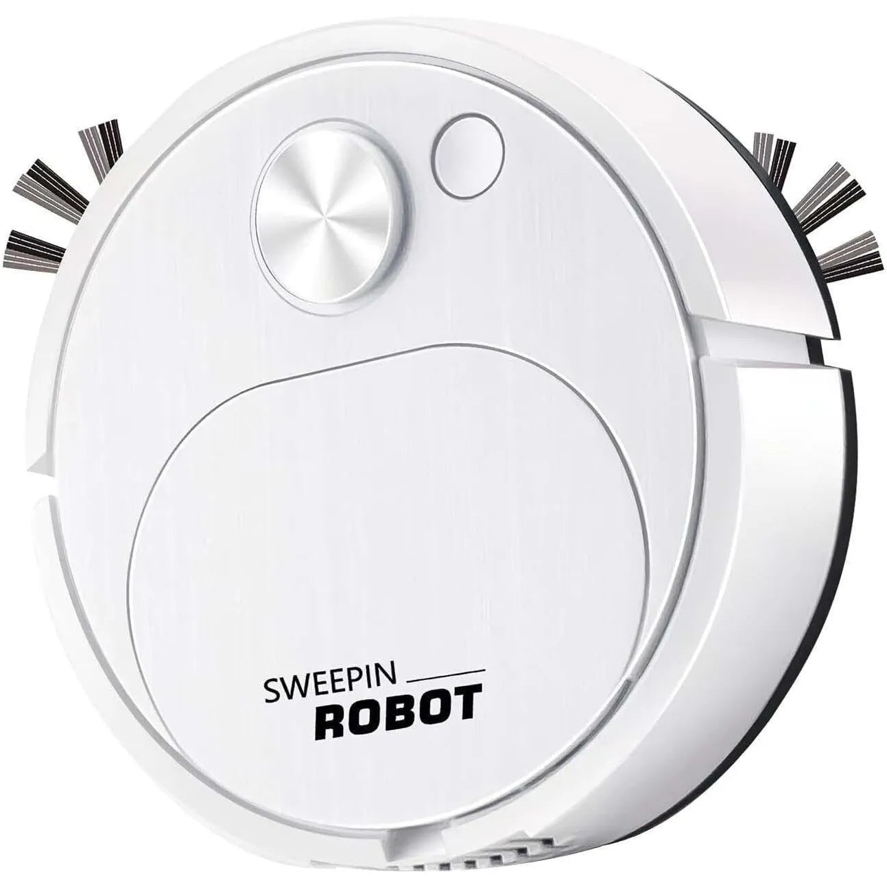 Aspirator robot Sweepin alb incarcare USB zgomot redus — Confort Practic Pentru Casa Ta