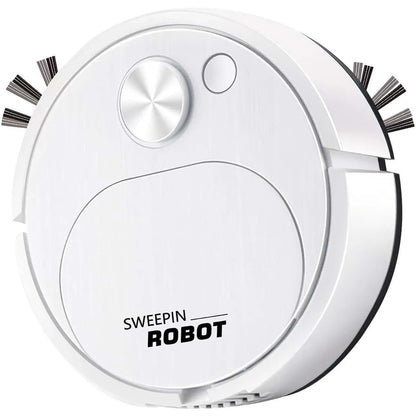 Aspirator robot Sweepin alb incarcare USB zgomot redus — Confort Practic Pentru Casa Ta