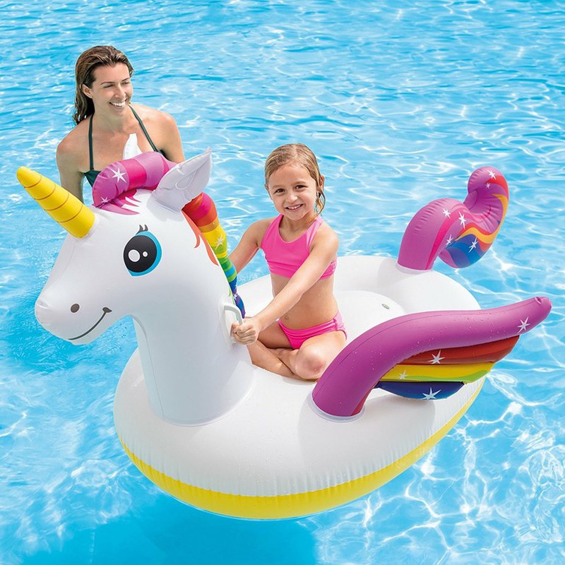 Saltea gonflabila Intex Unicorn Ride-On 2m x 1.4m — Mai Mult Confort Oriunde