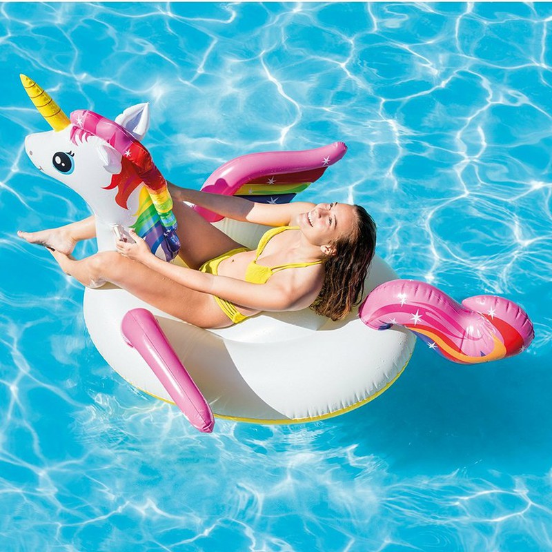 Saltea gonflabila Intex Unicorn Ride-On 2m x 1.4m — Mai Mult Confort Oriunde