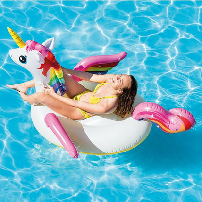 Saltea gonflabila Intex Unicorn Ride-On 2m x 1.4m — Mai Mult Confort Oriunde
