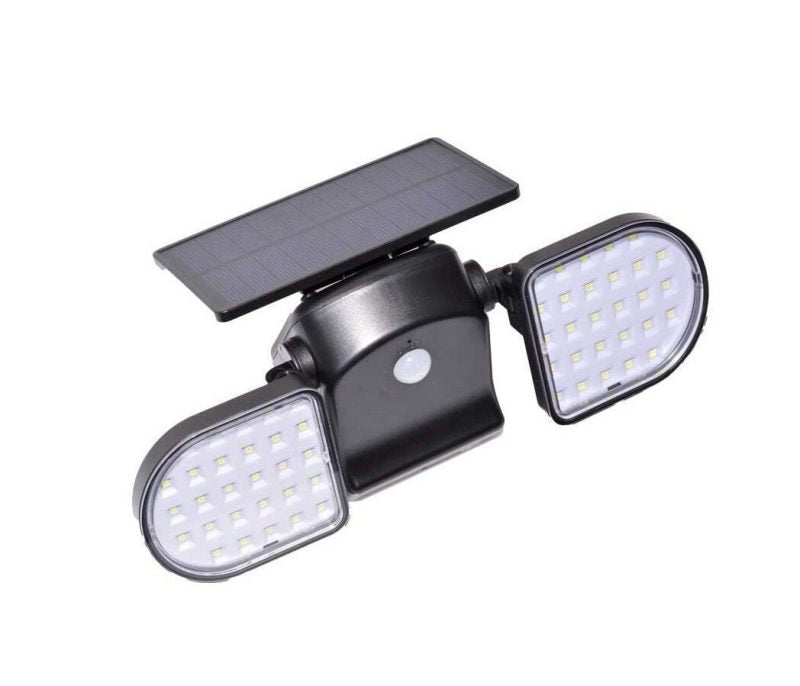 Lampă Solară Dublă cu Senzor de Mișcare, 56 LED-uri, Panou Solar Reglabil, Q-18D028