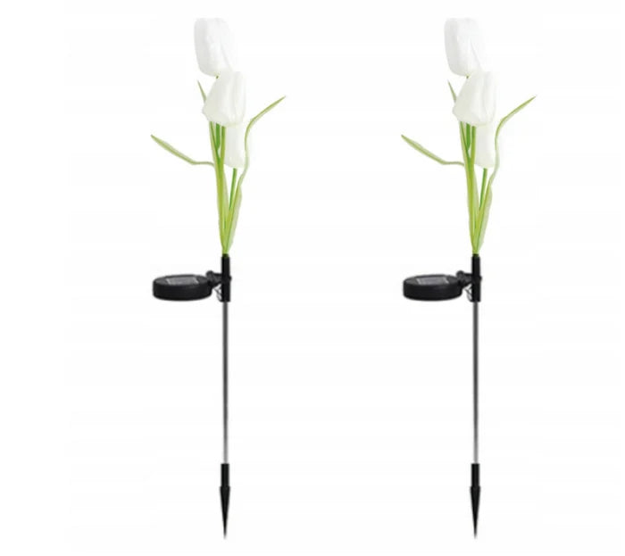 Set 2 lampi Solare Gradina Tip Lalea – 30 cm
