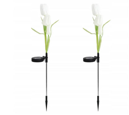 Set 2 lampi Solare Gradina Tip Lalea – 30 cm