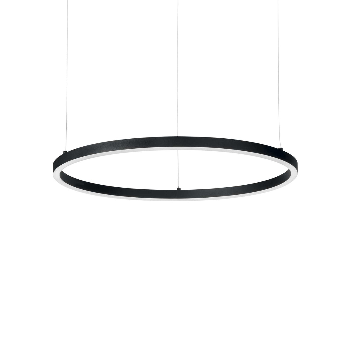 Lustră LED Suspendată ORACLE SLIM, D70 cm, 35W, 3000K, Negru, 8021696229515