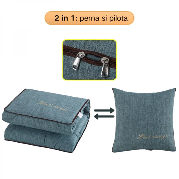 Perna/pilota multifunctionala 2 in 1 40 x 40 — Confort Practic Pentru Casa Ta
