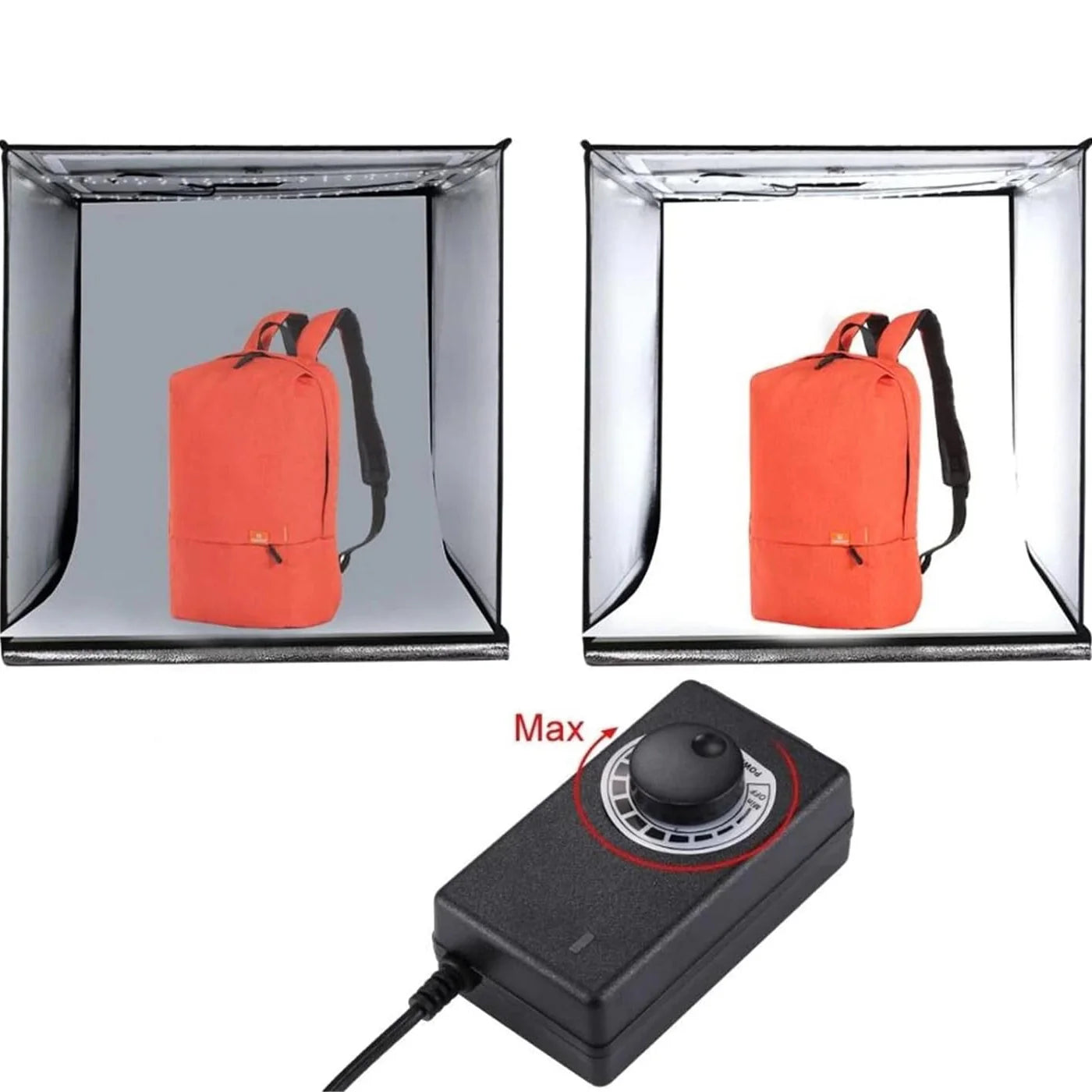 Cutie foto profesională/cort pentru fotografiere de produse 60x60x60cm — Mai Mult Confort