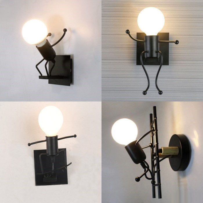 Lampa metalica retro industriala tip humanoid — Ambient Modern Pentru Acasă