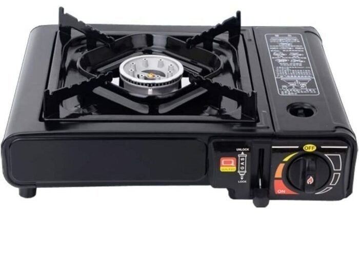 Aragaz Portabil Camping cu Aprindere Automată și Alimentare Dublă Gaz, A-162-3