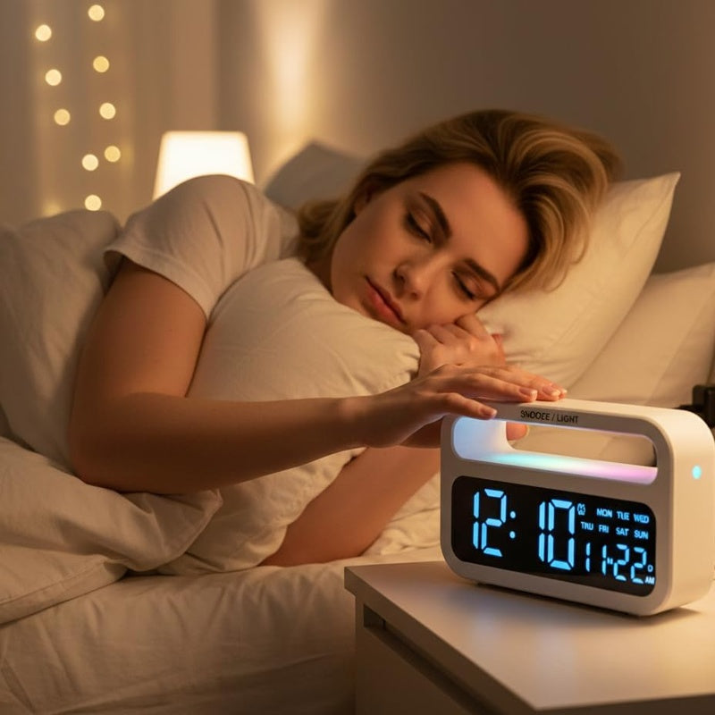 Ceas digital multifunctional cu afisaj LED — Utilitate Smart Zi de Zi