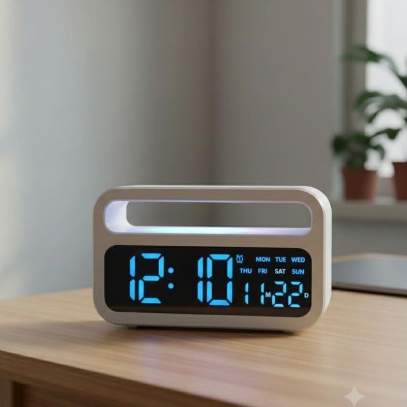 Ceas digital multifunctional cu afisaj LED — Utilitate Smart Zi de Zi