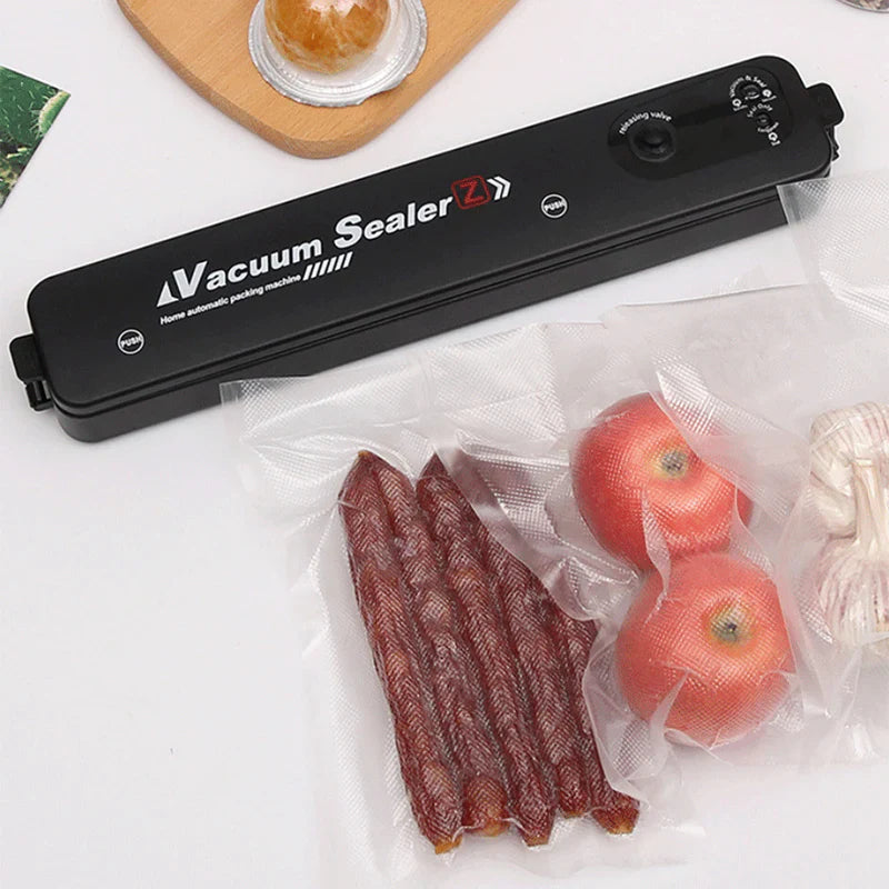 Set pungi si aparat de sigilat si vidat Vacuum Sealer — Mai Mult Confort în Bucătărie
