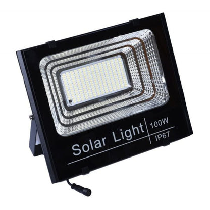 Proiector Solar LED 100W cu Panou Separat, Telecomandă și Protecție IP67, Q-18D037