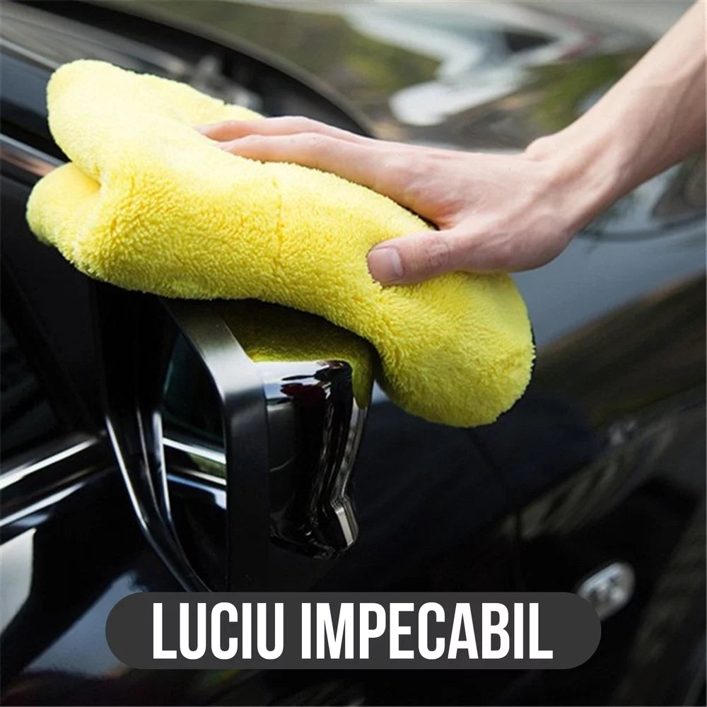 Set 3 lavete microfibra pentru masina — Confort și Siguranță la Drum