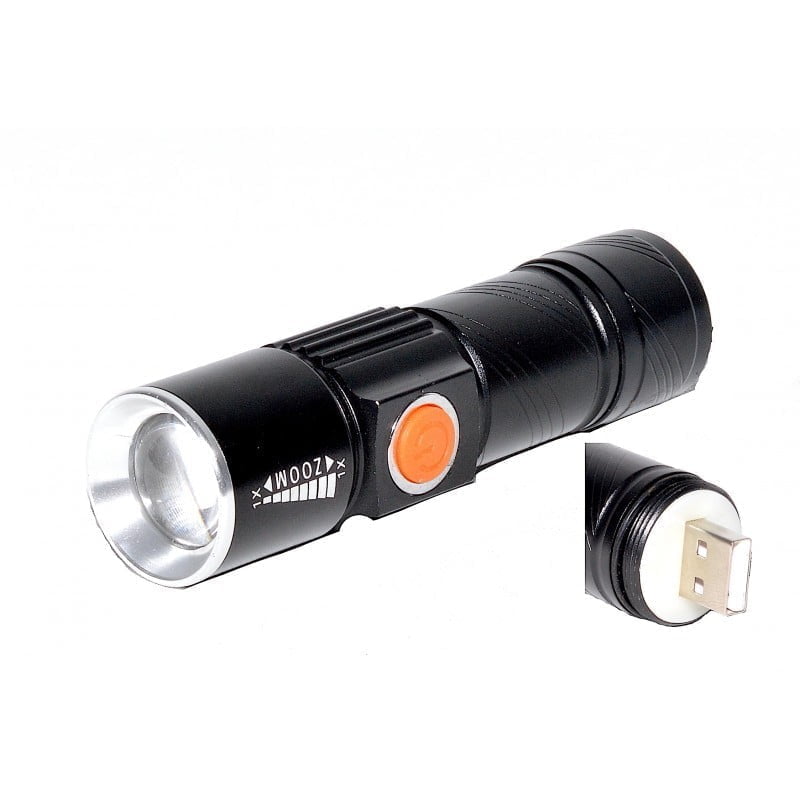 Lanterna Led XPG-R5 Ultra Acumulator USB – Q-19A036 | EsentaCasei