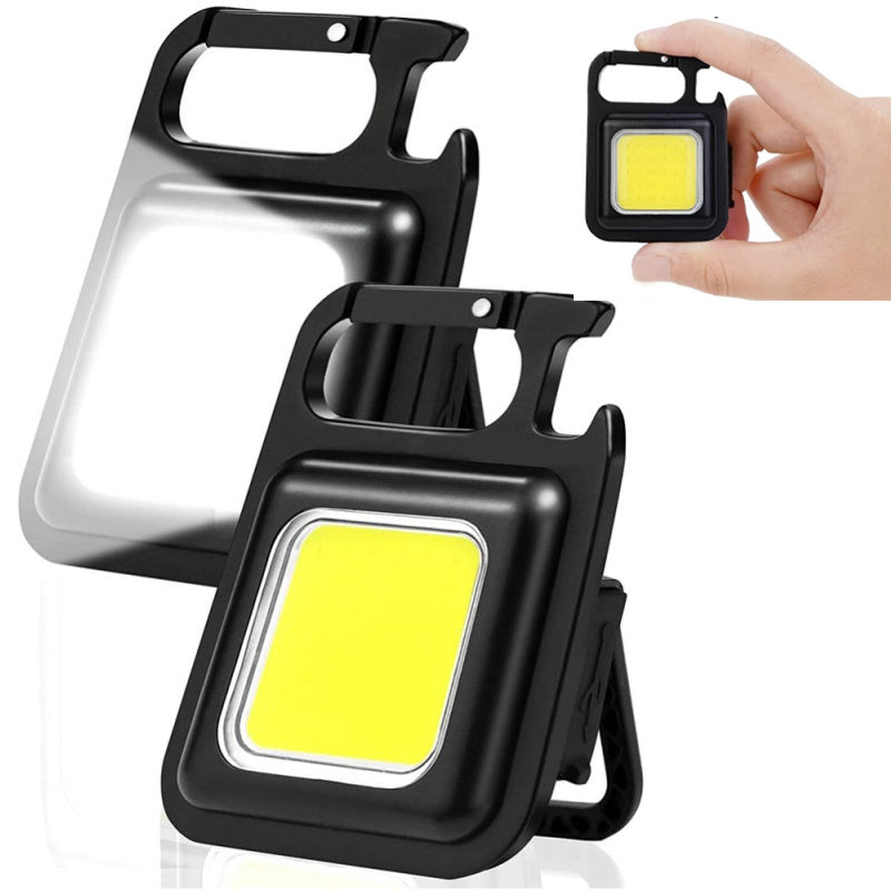 Mini-Lanterna LED Cob 6W, Tip Breloc, Carabina, Carcasa Aluminiu – Q-19A073 | EsentaCasei