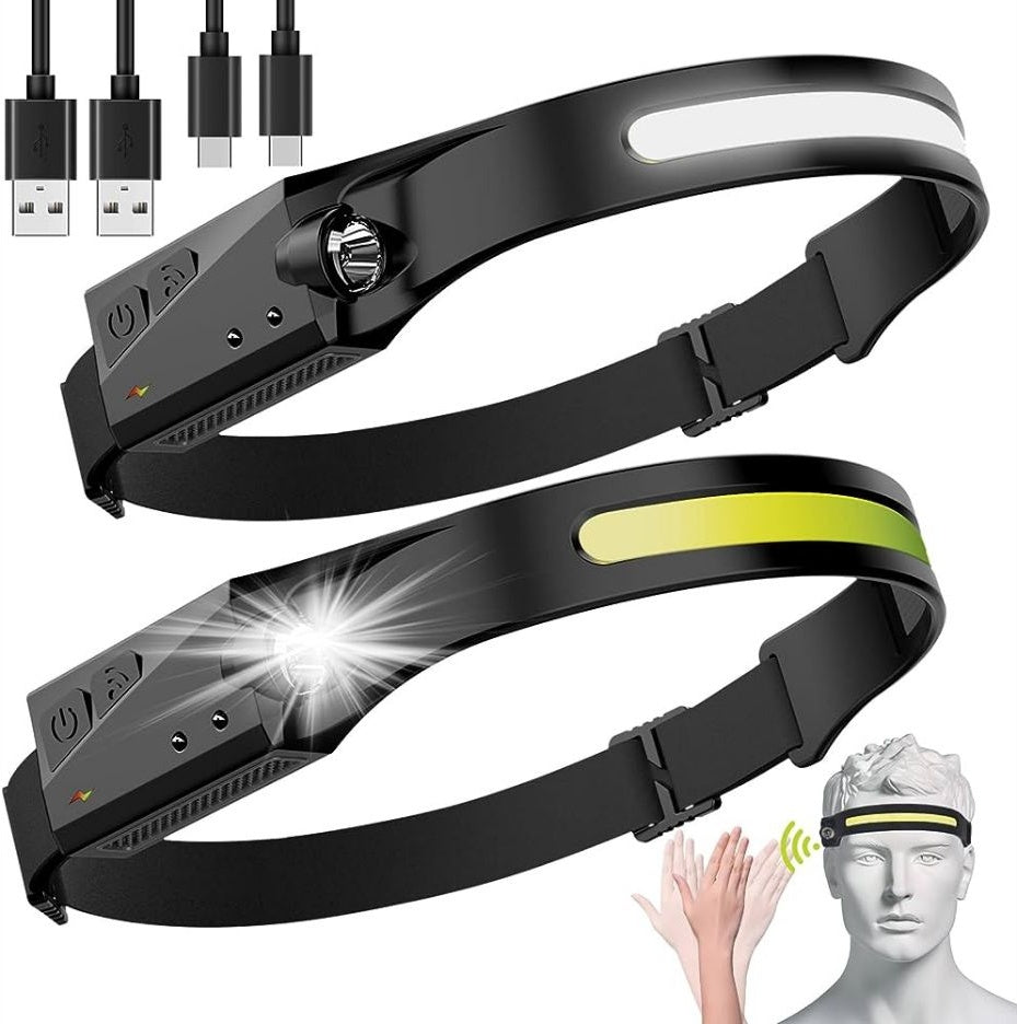 Lanterna de Cap, Led COB & XPE, Senzor, YT200 – Q-19B018 | EsentaCasei