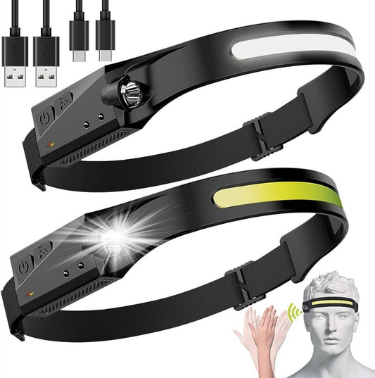 Lanterna de Cap, Led COB & XPE, Senzor, YT200 – Q-19B018 | EsentaCasei