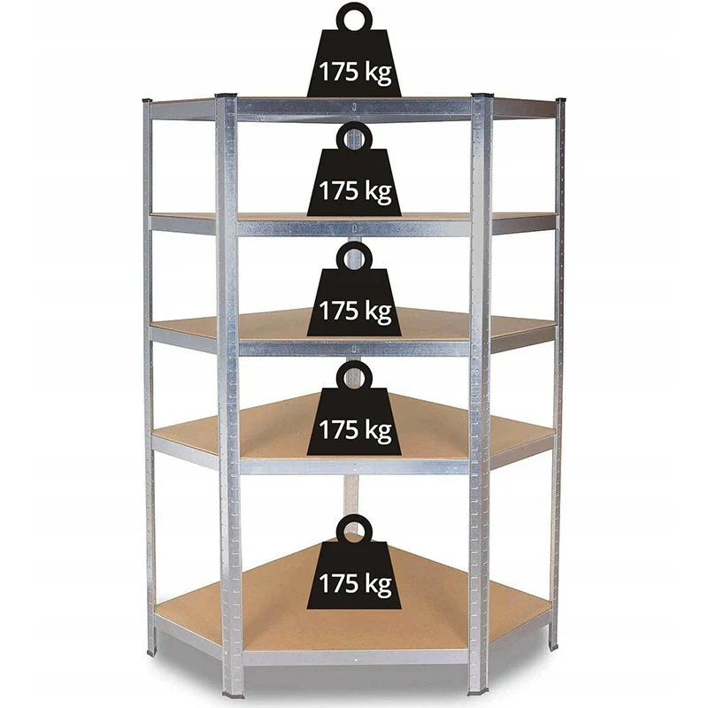 Set rafturi metalice cu coltar — Confort Practic Pentru Casa Ta