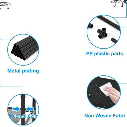 Raft multifuncțional cu 4 niveluri de Pantofi si Haine 55 — Confort Practic Pentru Casa Ta