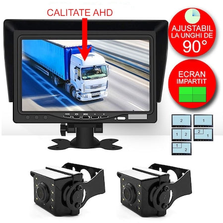 Kit marsarier cu camera AHD si display de 7" — Control și Siguranță Zi de Zi