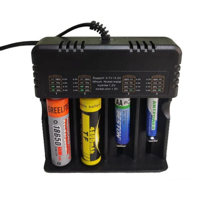 Incarcator baterii Li-ion HD-4882B 4 sloturi 4.2V 4000mA pentru 18650 — Utilitate Smart Zi de Zi