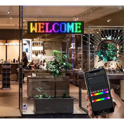 Panou LED auto afisaj cu led flexibil RGB programabil prin — Confort și Siguranță la Drum