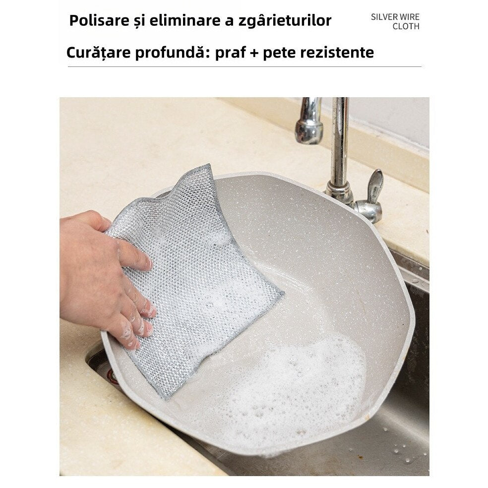 Set 10 lavete din microfibra metalica — Mai Mult Confort în Bucătărie