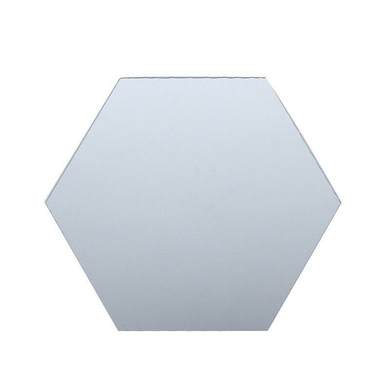 Set 12 oglinzi acrilice autoadezive decorative forma hexagon 20 si — Confort Practic Pentru Casa
