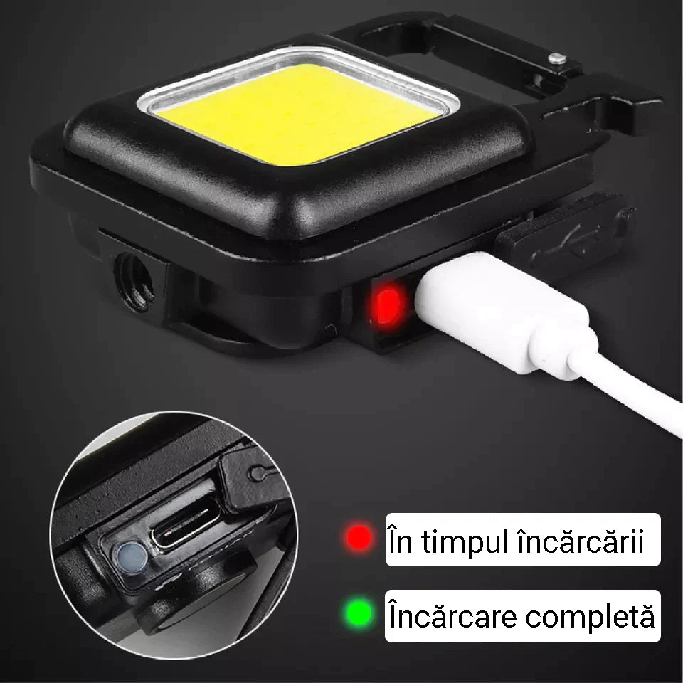 Lanterna LED tip breloc cu dispozitiv spargere geamuri — Ambient Modern Pentru Acasă