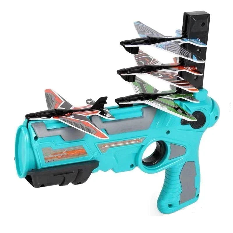Pistol lansator de avioane de jucarie — Util Pentru Familie și Copii