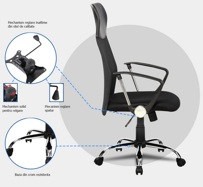 Scaun de birou ergonomic — Confort Practic Pentru Casa Ta