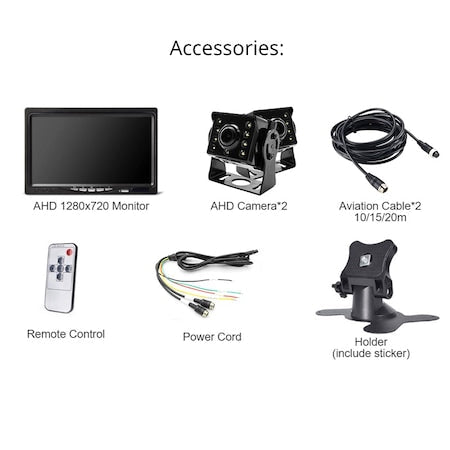 Kit marsarier cu camera AHD si display de 7" — Control și Siguranță Zi de Zi